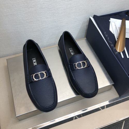 Christian Dior CD Genuine Leather Driving Loafers