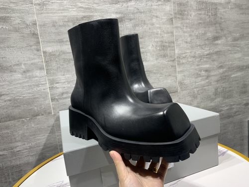 Balenciaga Trooper Square-toe Boots
