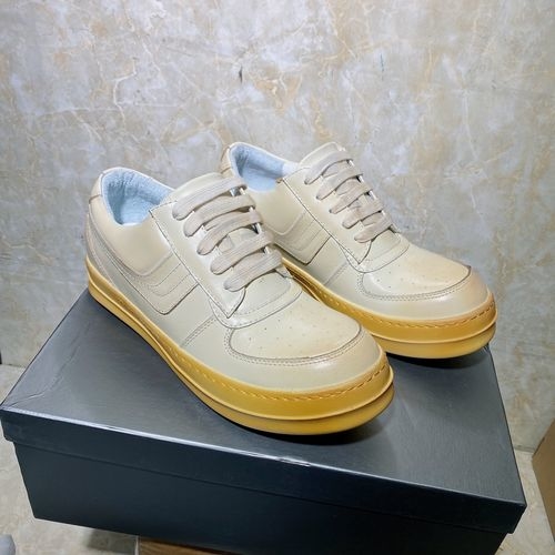Rick Owens Classic Cracked Leather Boots With Leather Insole