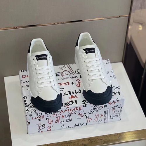 Dolce & Gabbana DG Portofino Nappa Leather Casual Sneakers