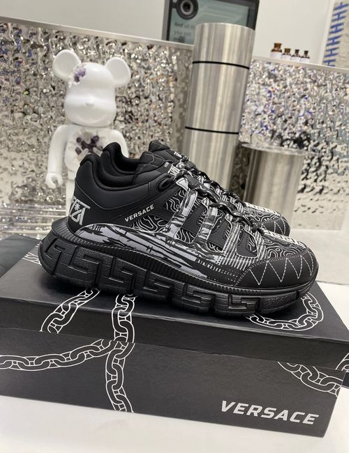 Versace Premium Leather Casual Chunky Sneakers