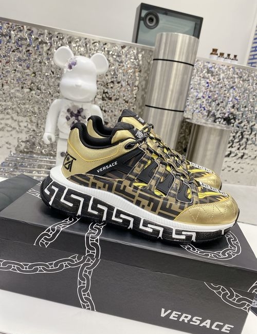 Versace Premium Leather Casual Chunky Sneakers