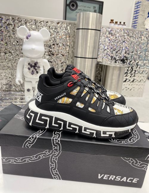 Versace Premium Leather Casual Chunky Sneakers