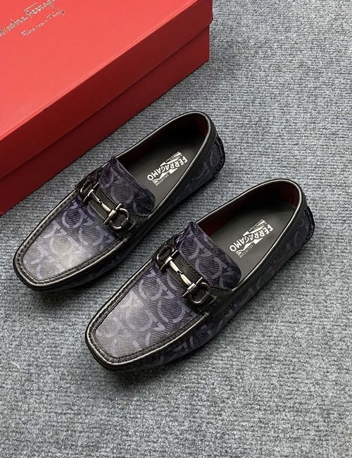 Ferragamo Slip-on Loafers Original Calfskin Leather Lining