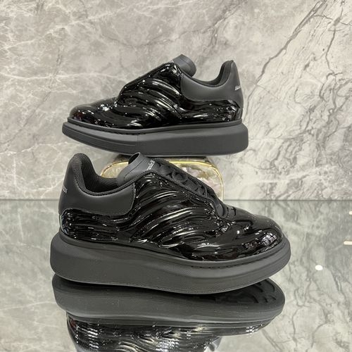 McQueen New Printed Craft Leather Sneakers