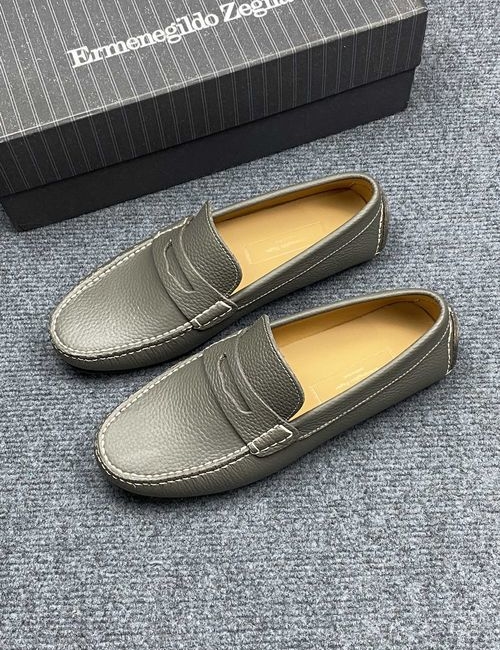 Zegna Genuine Cowhide Lining Comfortable Sole Shoes