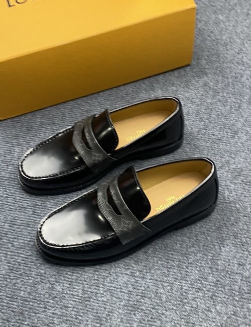 Louis Vuitton LV LUXEMBOURG SAMOTHRACE Leather Shoes, Full Set