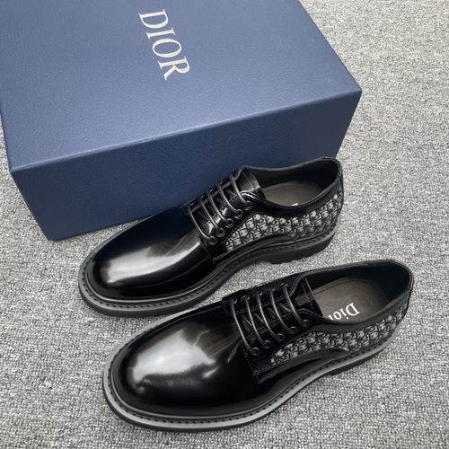 Christian Dior CD Explorer Derby Leather Shoes