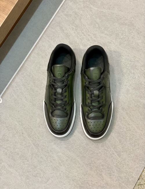 Berluti Leather Sneakers With Rubber Sole