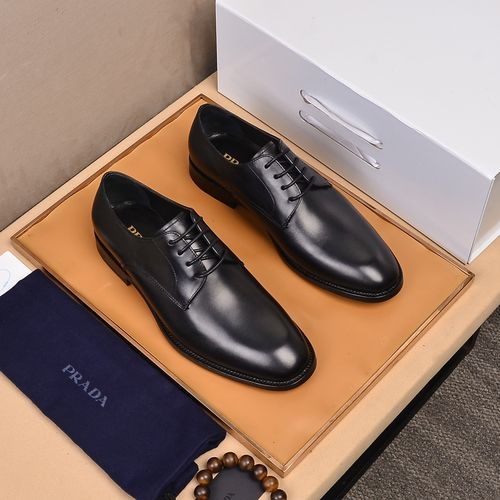 Prada Goodyear Leather Dress Shoes Premium Craft