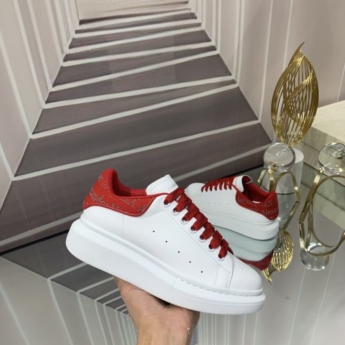McQueen Top Quality Graffiti Leather Sneakers