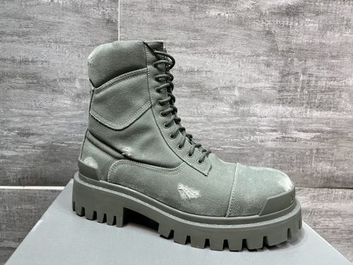 Balenciaga Vintage Work Boots With Embossed Logo