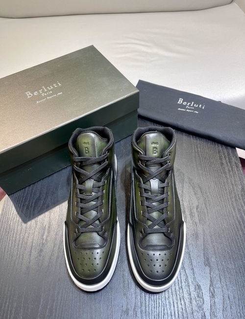 Berluti Play Off Leather Sneakers