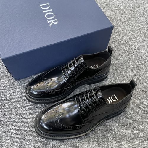 Christian Dior CD Explorer Derby Leather Shoes