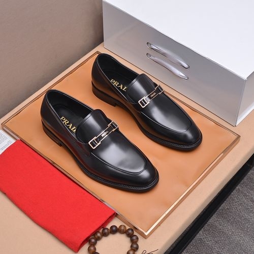Prada Goodyear Leather Dress Shoes Premium Craft