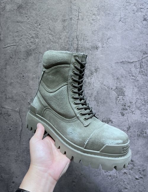 Balenciaga Vintage Work Boots With Side Zipper