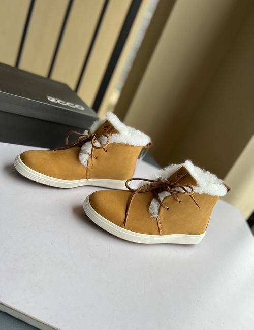 Ecco Soft 7 Suede Ankle Boots With Shearling Lining