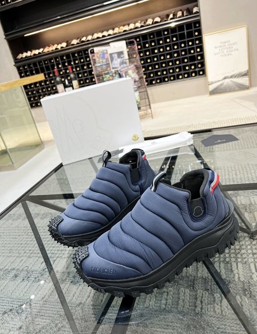 Moncler Casual Canvas Sneakers With Comfort Sole