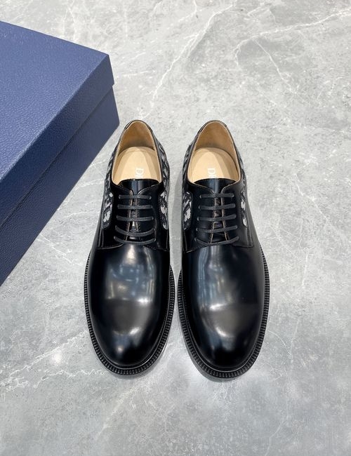 Christian Dior CD Premium Derby Shoes With Leather Sole