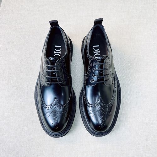 Christian Dior CD Formal Leather Shoes Pure Leather Lining