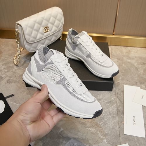 Chanel Classic Design Sneakers With Multi-Color Elements