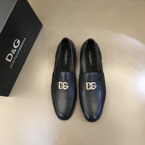 Dolce & Gabbana DG Premium Leather Dress Shoes With Exquisite Details