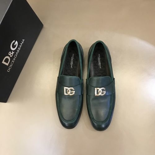 Dolce & Gabbana DG Premium Leather Dress Shoes With Exquisite Details