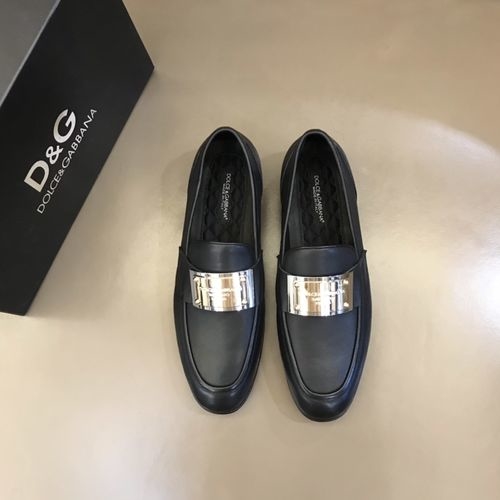 Dolce & Gabbana DG Premium Leather Dress Shoes With Exquisite Details