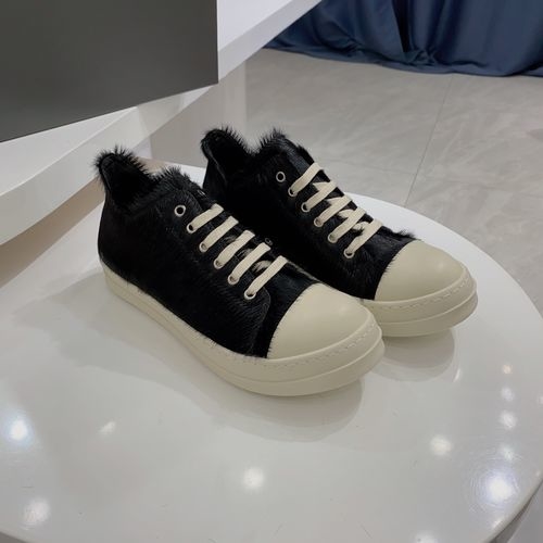 Rick Owens Horse Hair High Top Boots