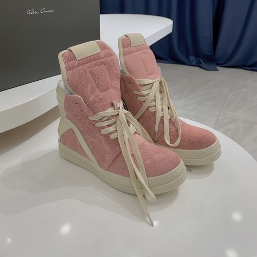 Rick Owens Inverted Triangle High Top Leather Boots