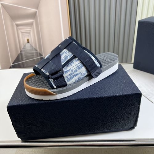 Christian Dior CD Printed Cowhide Slides Premium Quality