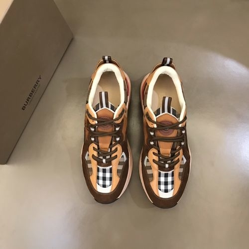 Burberry Vintage Plaid Platform Sneakers