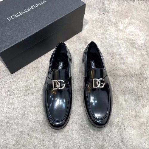 Dolce & Gabbana DG Classic Leather Loafers With Leather Sole