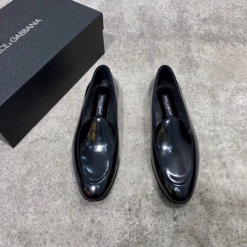 Dolce & Gabbana DG Classic Leather Loafers With Leather Sole
