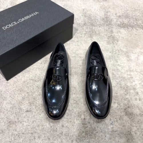 Dolce & Gabbana DG Classic Leather Loafers With Leather Sole