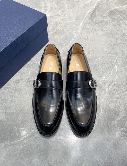 Christian Dior CD Patent Leather Business Casual Leather Shoes