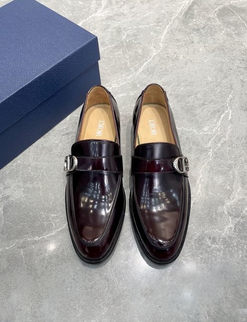 Christian Dior CD Patent Leather Business Casual Leather Shoes