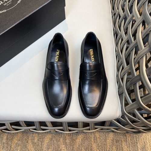 Prada Classic Leather Loafers Leather Sole