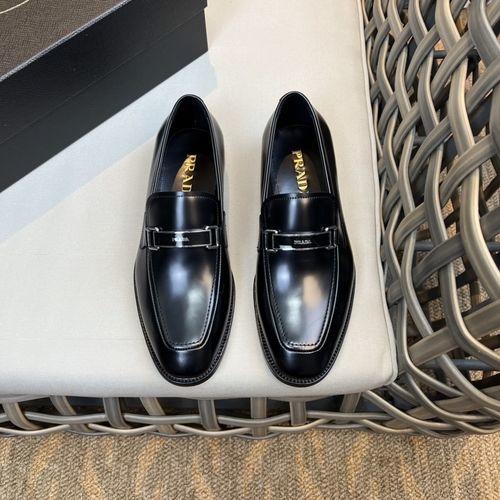 Prada Classic Leather Loafers Leather Sole