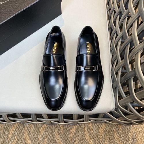 Prada Classic Leather Loafers Leather Sole