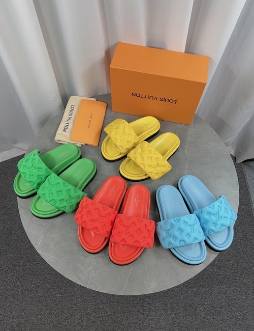 Louis Vuitton LV Pool Pillow Comfort Colorful Monogram Slides