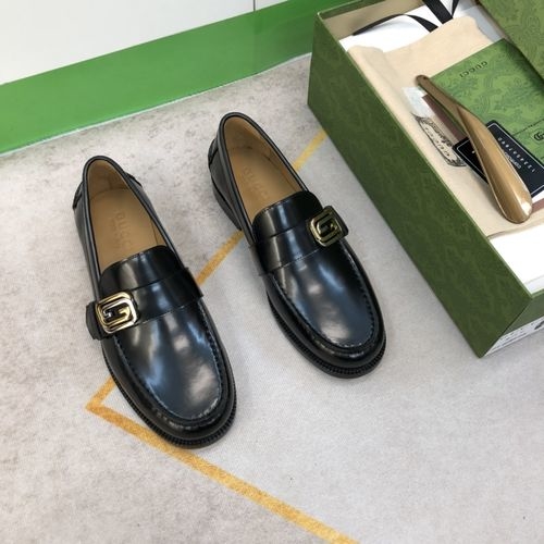 Gucci Leather Sole Dress Loafers