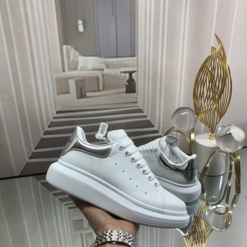 McQueen Top Quality Silk Cowhide Sneakers