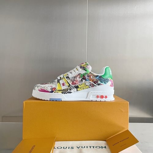 Louis Vuitton LV Denim Trainer Skate Shoes