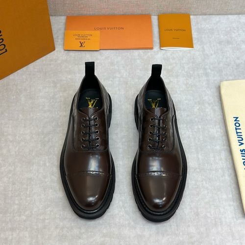 Louis Vuitton LV Genuine Leather Casual Shoes Anti-Slip