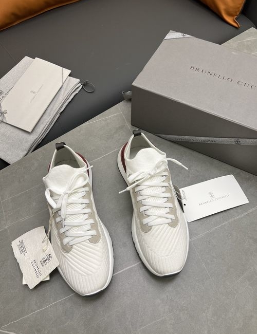 Brunello Cucinelli BC Stretchy Knit Low-top Sneakers
