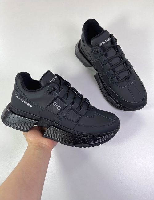 Dolce & Gabbana DG Suede Patchwork Fashion Casual Shoes
