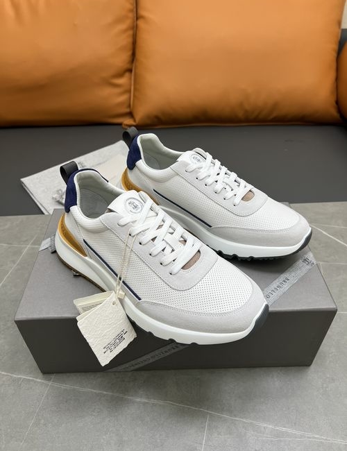 Brunello Cucinelli BC Suede Flyknit Casual Sneakers