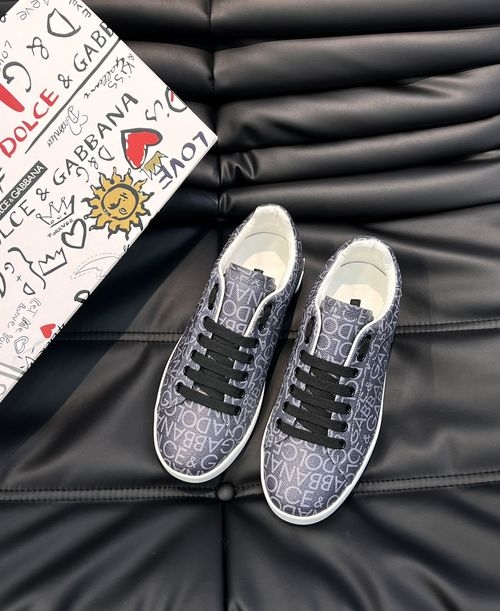 Dolce & Gabbana DG Premium Canvas Logo Casual Sneakers