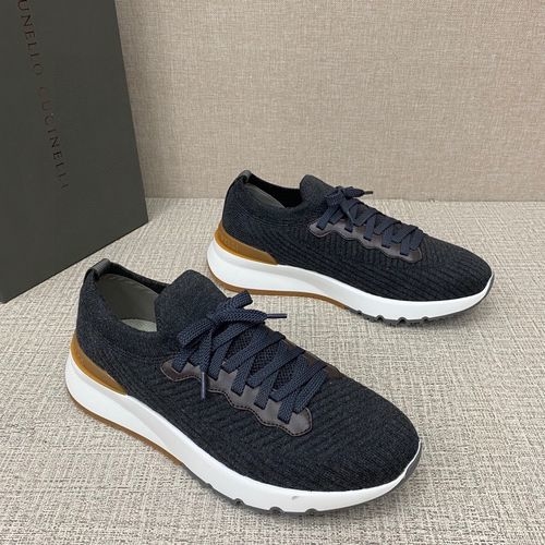 Brunello Cucinelli BC Knitted Low-top Casual Sneakers